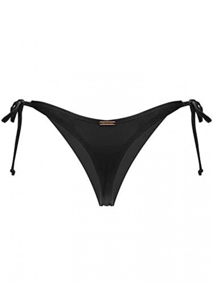 Women's Tie Side Thong Bikini Bottom 