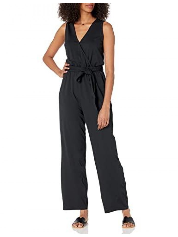 Drop Women's @caralynmirand Sleeveless Wrap Jumpsuit 