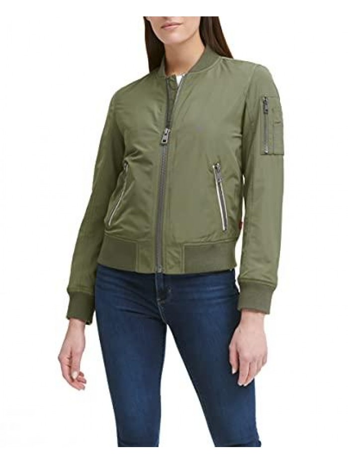 Women's Melanie Bomber Jacket (Standard & Plus Sizes) 