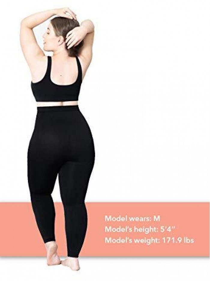 High Waisted Medium Compression Leggings - Shapewear for Women 