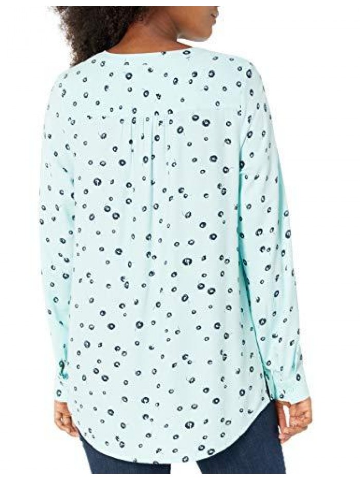 Women's Long-Sleeve Woven Blouse  