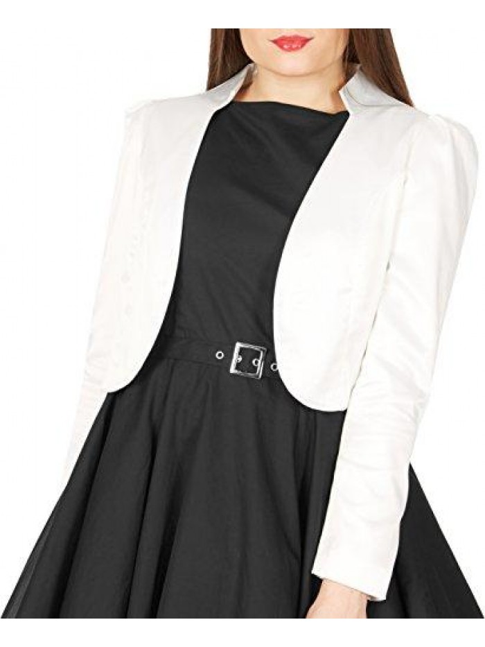 Formal Satin Long Sleeve Bolero Shrug 