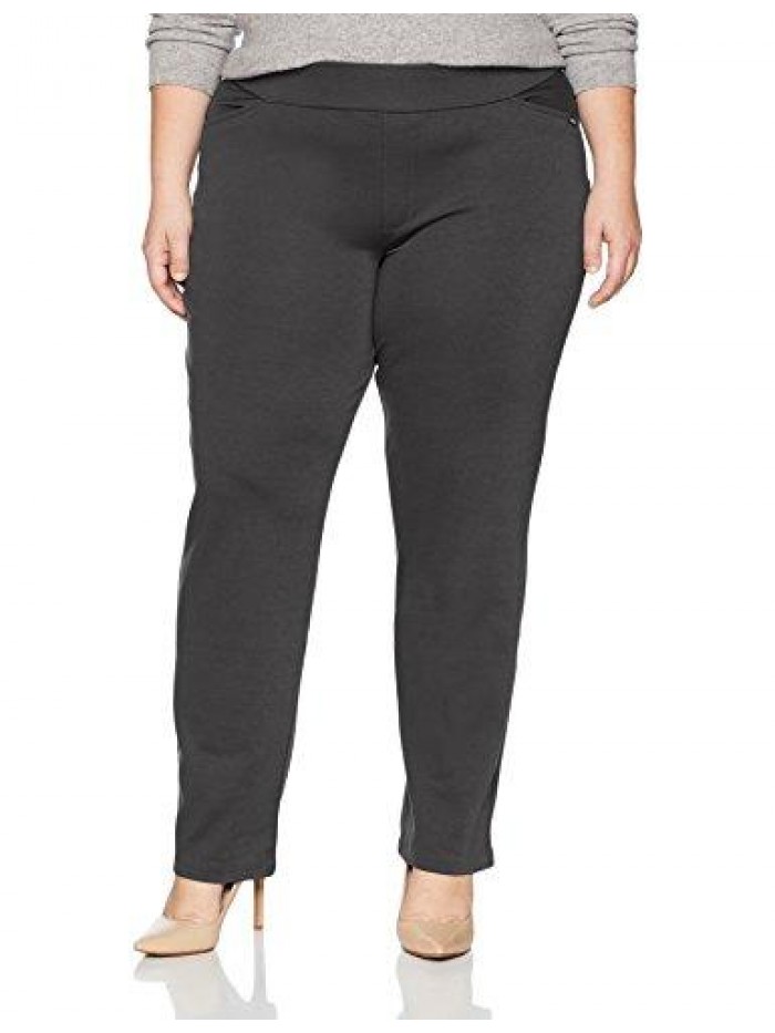 Classic Collection Women's Plus Size Knit Pull-on Pant 