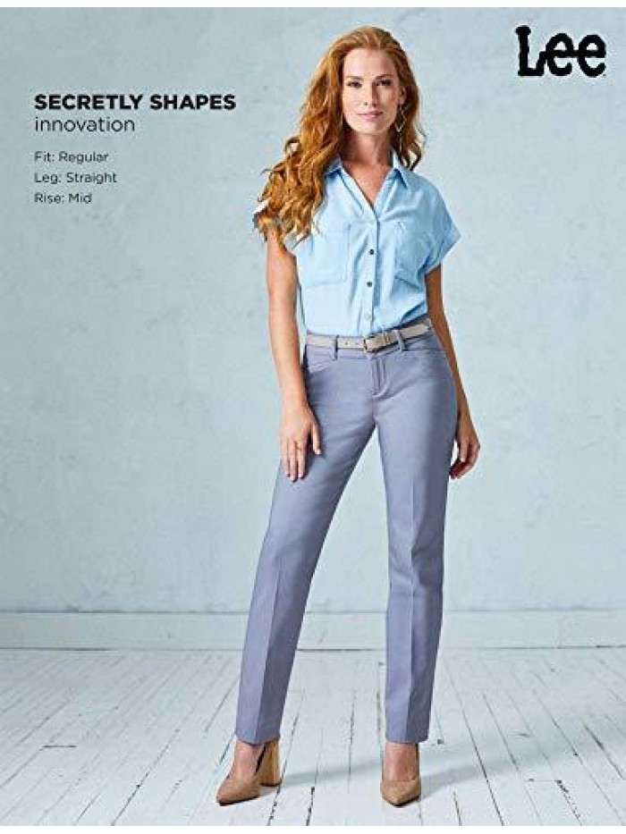 Women's Secretly Shapes Regular Fit Straight Leg Pant 