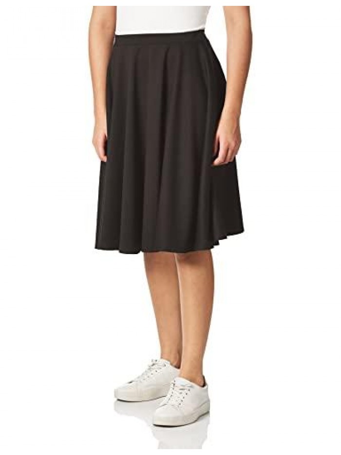 Vixen Women's Knee Length Full Skater Skirt 