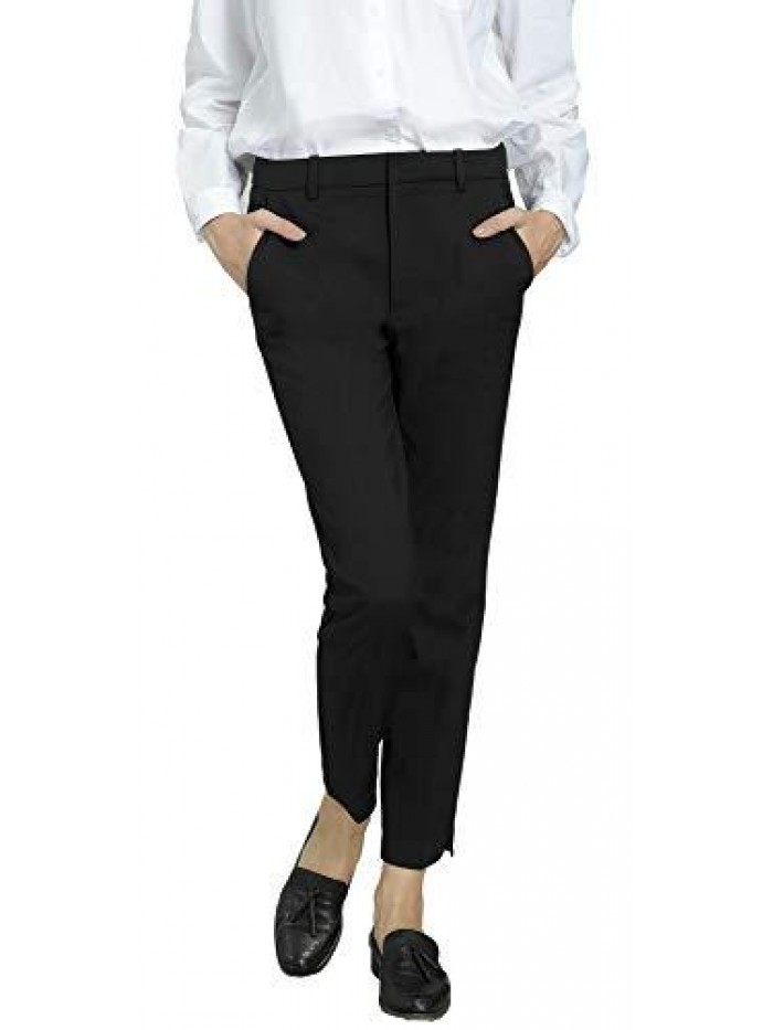 Women's Work Ankle Dress Pants Trousers Slacks 