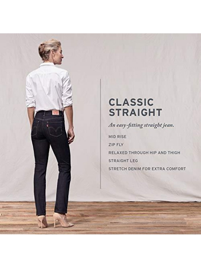 Women's Classic Straight Jeans Pants (Standard and Plus) 