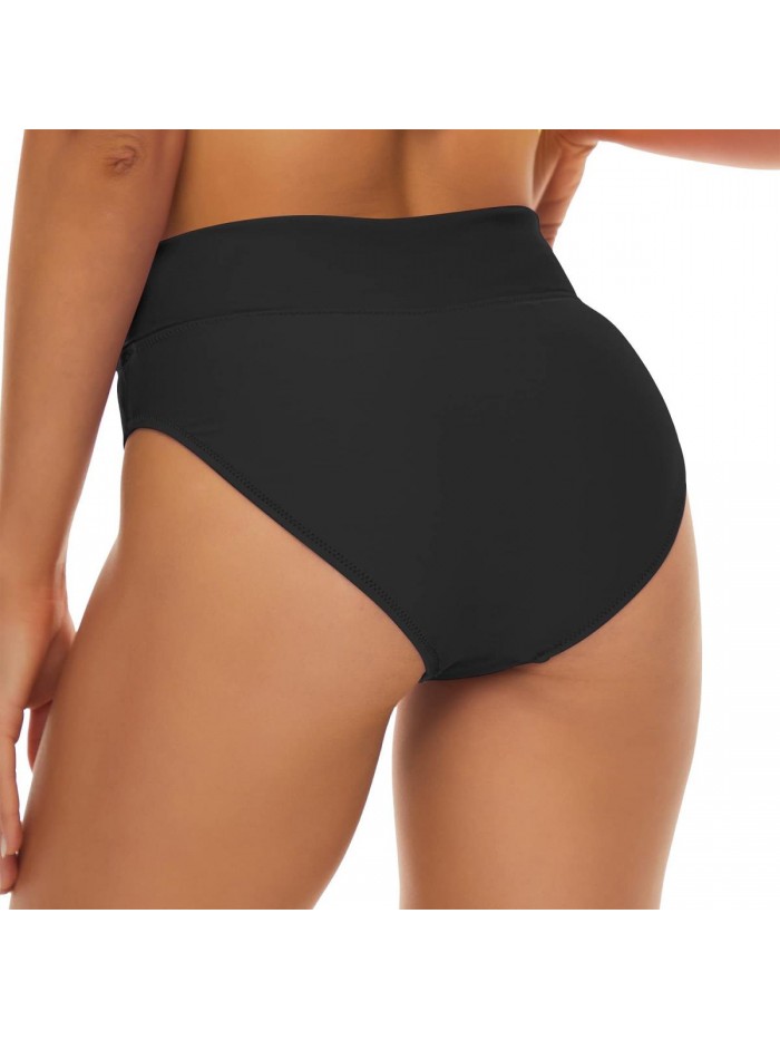 Women's Swimsuit Bottoms Midrise Twist Front Swim Bikini Bottoms 