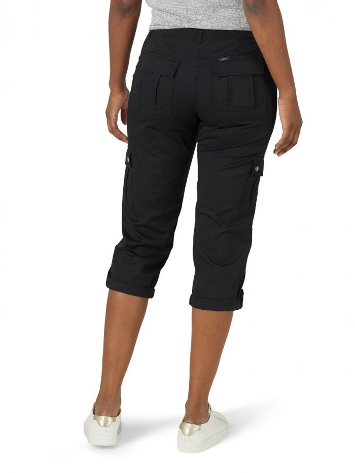 Women's Flex-to-go Mid-Rise Relaxed Fit Cargo Capri Pant 