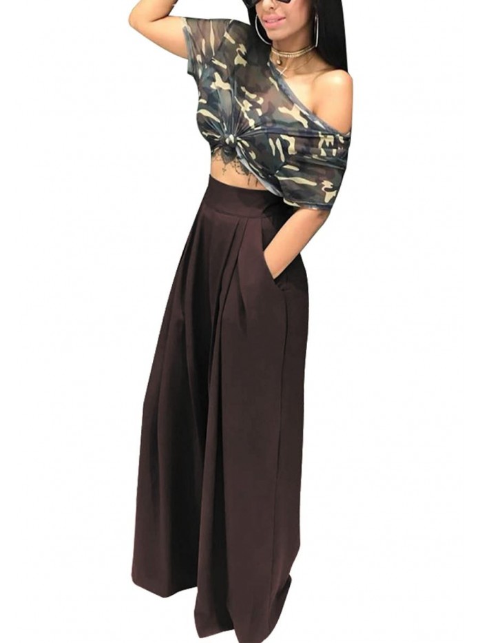 Women's Stretchy Wide Leg Palazzo Lounge Pants(S-3XL) 