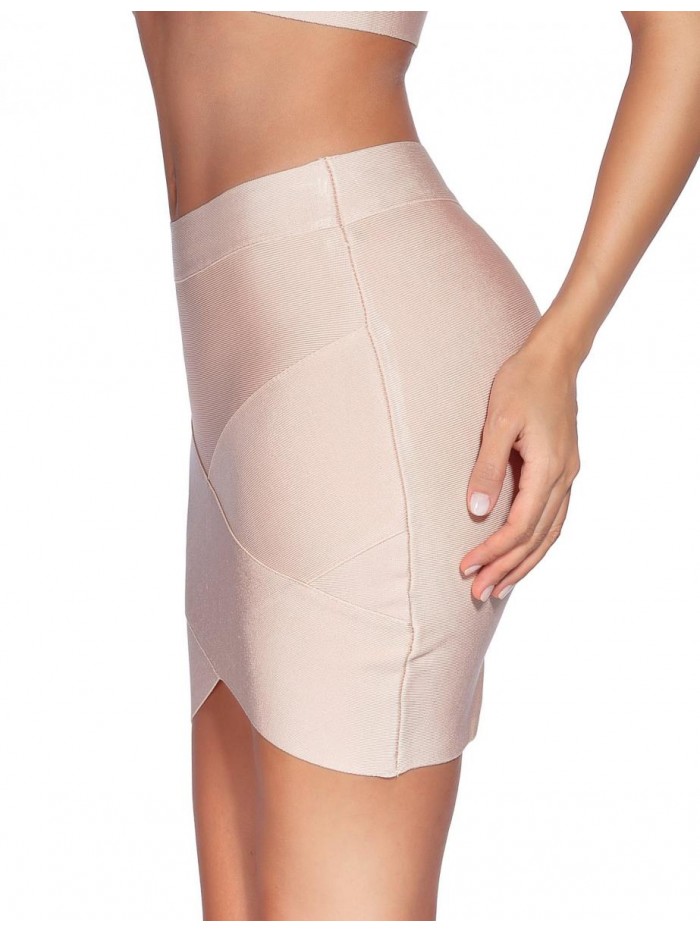 Women's Rayon Bandage Bodycon Mini Skirt 