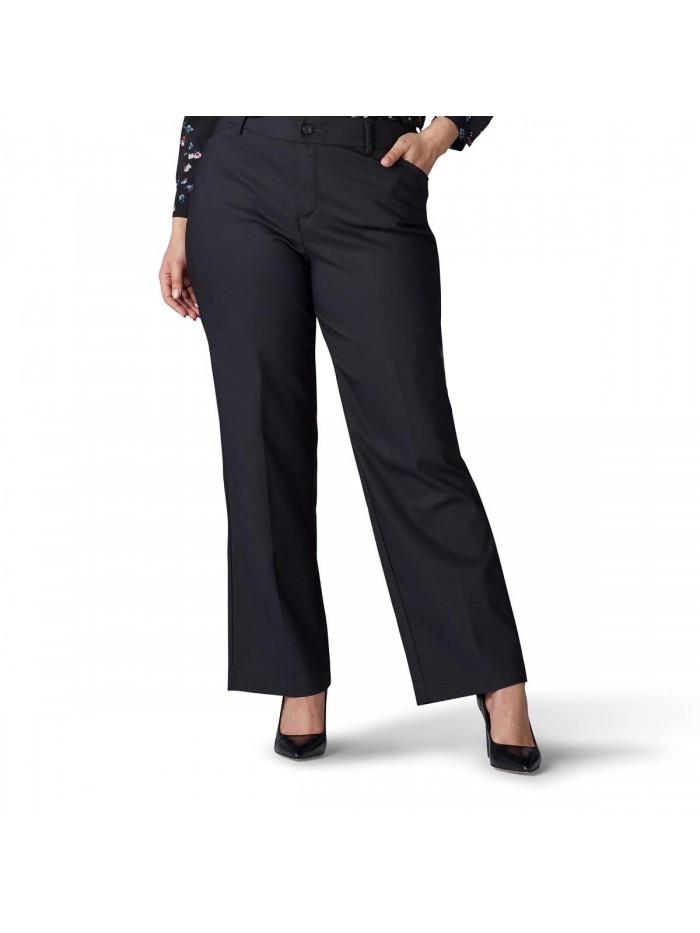 Women's Plus Size Flex Motion Regular Fit Trouser Pant 