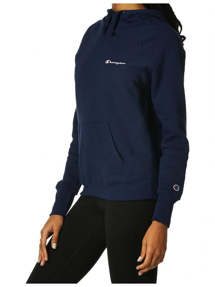 Women's Powerblend Fleece Hoodie, Left Chest Script 