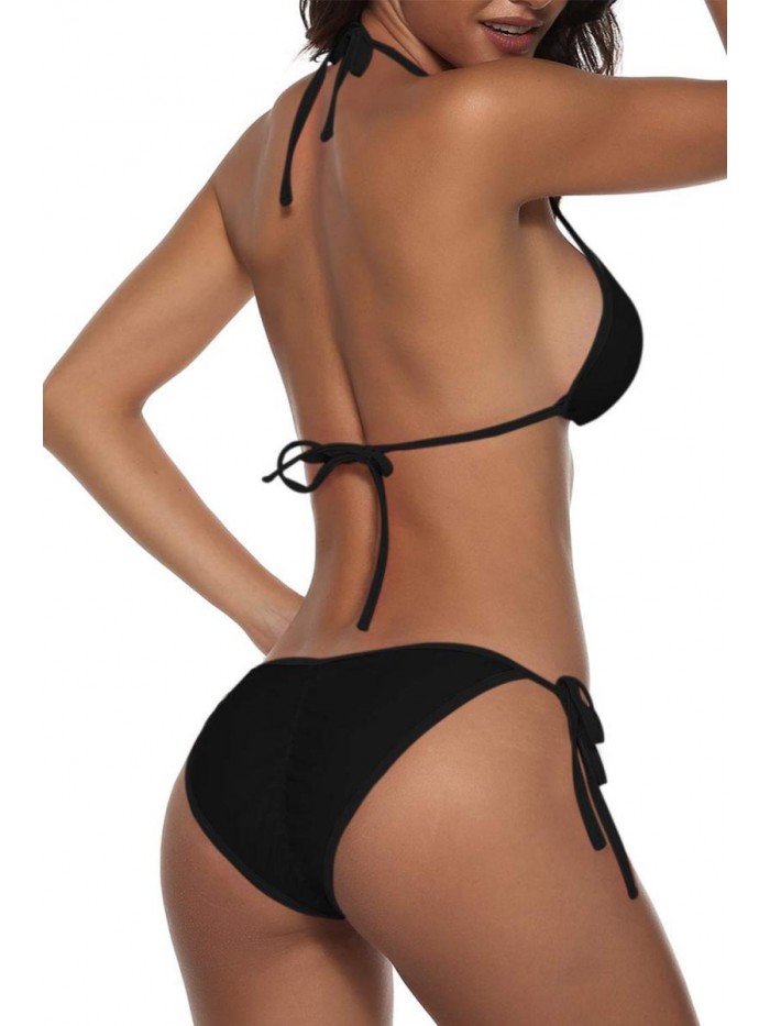 Two Piece Swimsuit Sexy Swimwear Halter String Triangle Bikini Sets 