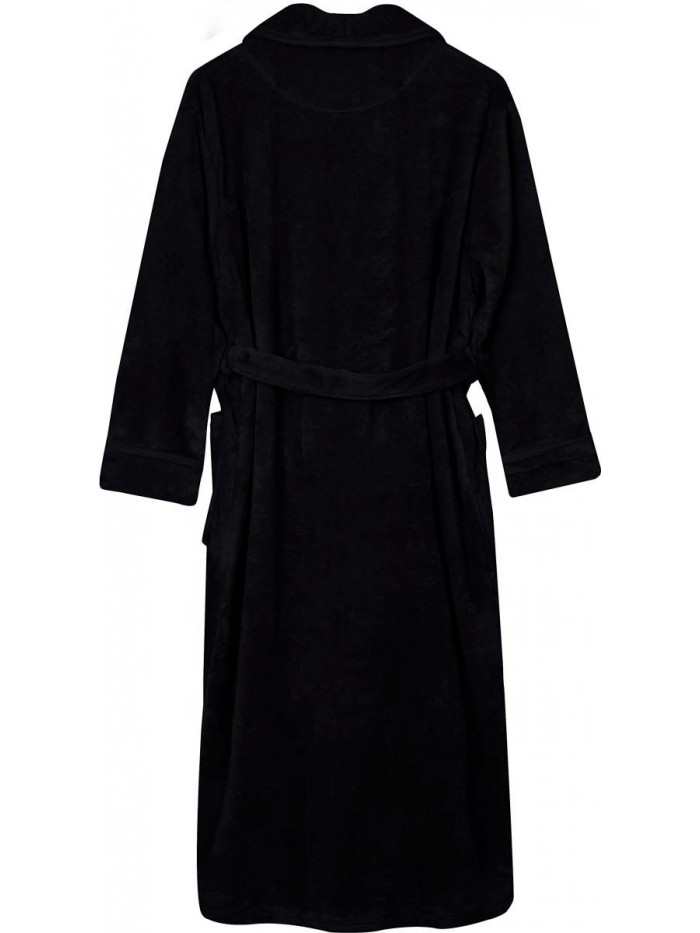 Threads Womens Fleece Bathrobe - Shawl Collar Soft Plush Spa Robe 