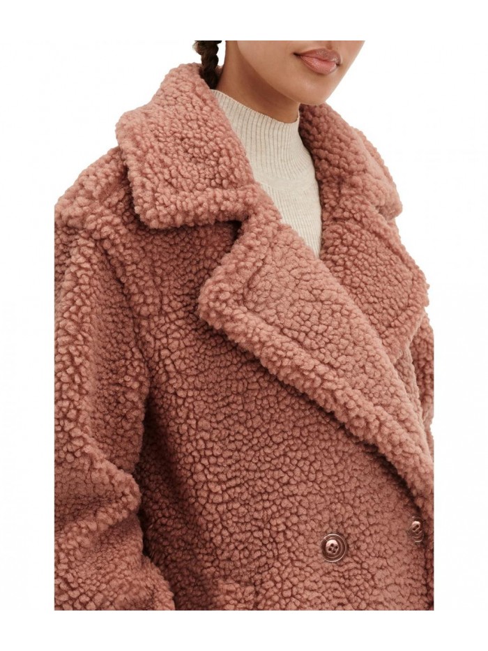 UGG Women's Gertrude Long Teddy Coat