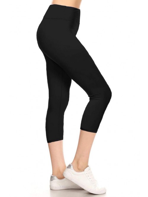 Depot High Waisted Yoga Capri Leggings -Soft & Sli...