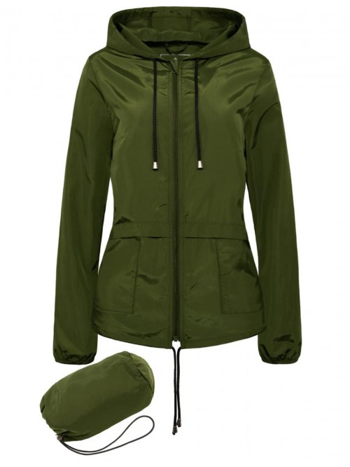 Women's Waterproof Rain Jacket Lightweight Raincoa...