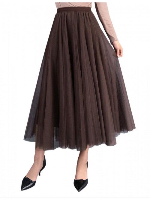 Cherry Women's Skirts Tulle Princess Skirt Evening...