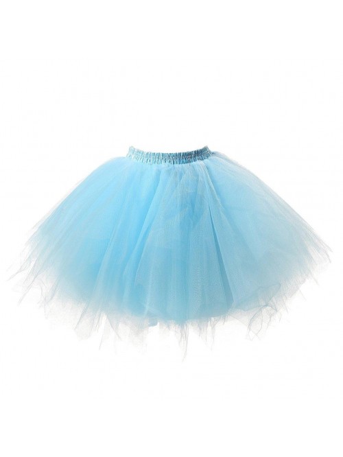 Women's Short Vintage Ballet Bubble Puffy Tutu Pet...