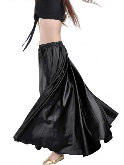 Trendy Women's Satin Full Circle Swing Halloween B...