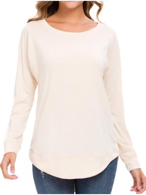 Womens Long Sleeve Casual T-Shirts Tunic Blouse Lo...