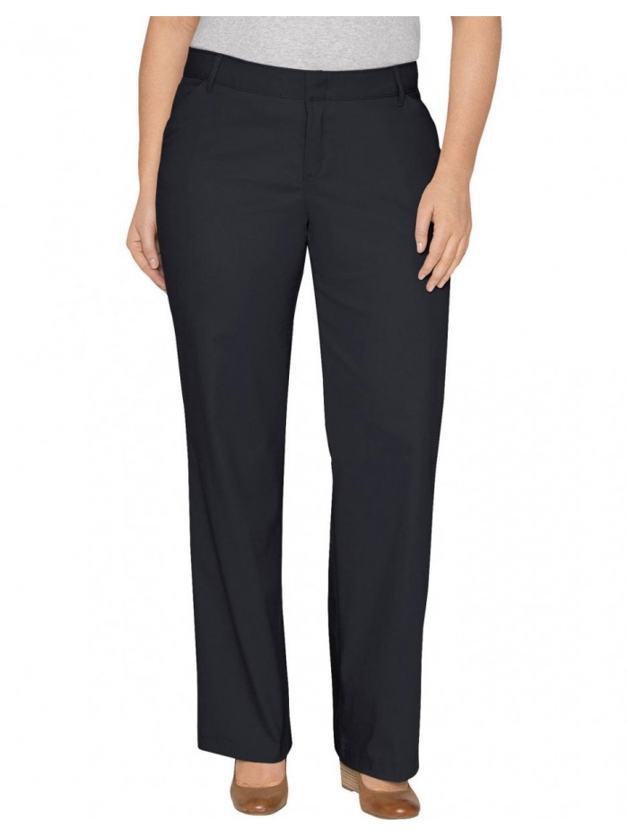 Women's Plus-Size Relaxed Straight Stretch Twill Pant 