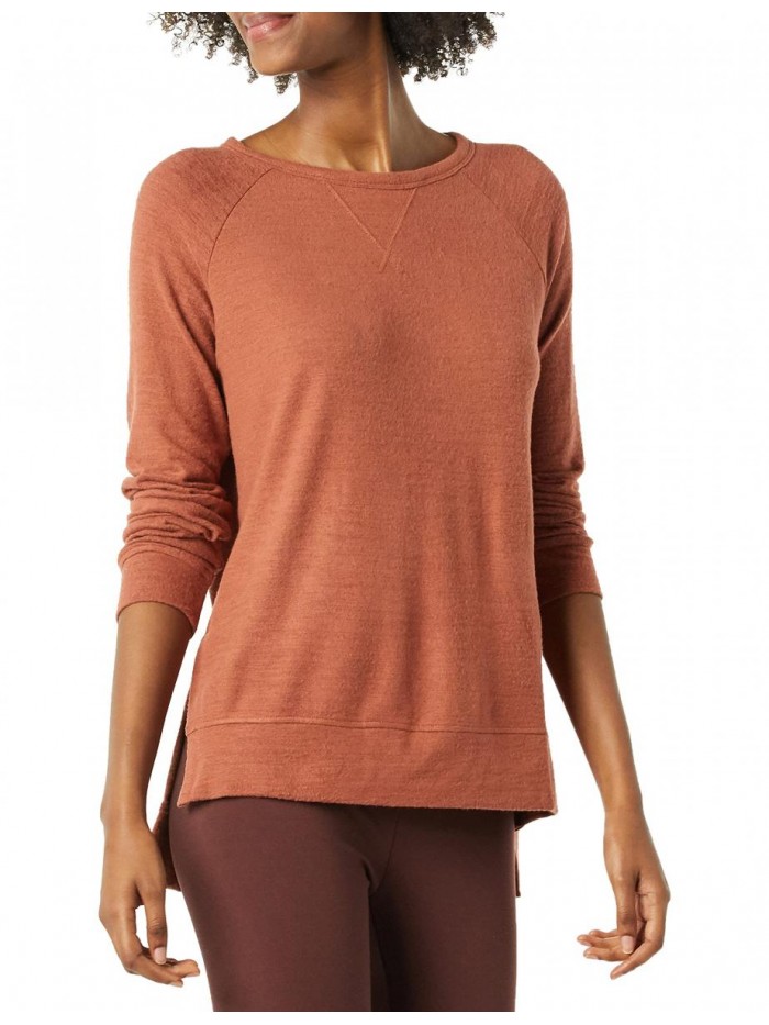 Ritual Women's Cozy Knit Open Crewneck Dorito Pullover 