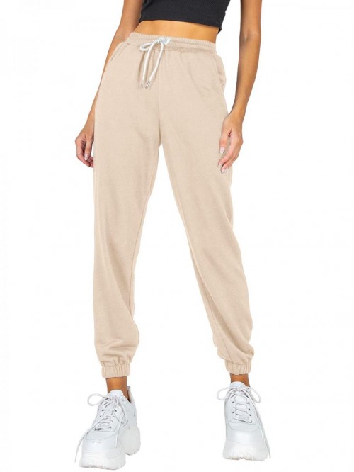 Women's Cinch Bottom Sweatpants High Waisted Athle...