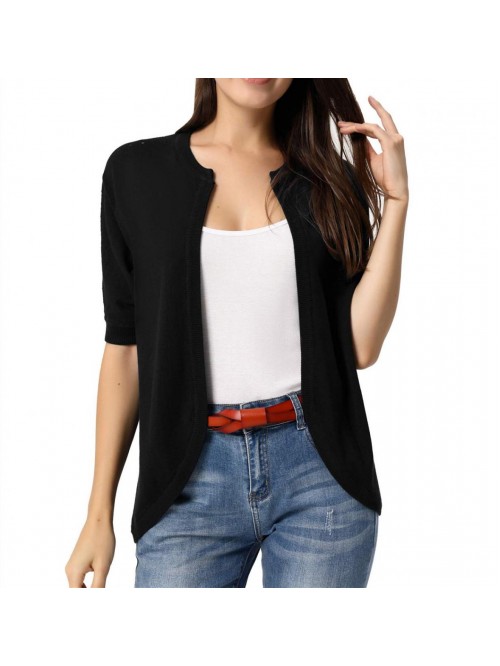 Women's Short Sleeve Cardigans Casual Lightweight ...