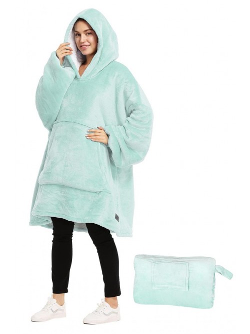 Oversized Hoodie Blanket Sweatshirt, Wearable Sher...