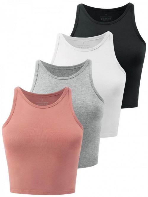 Meego Crop Tops For Women Workout Cropped Tank Top...