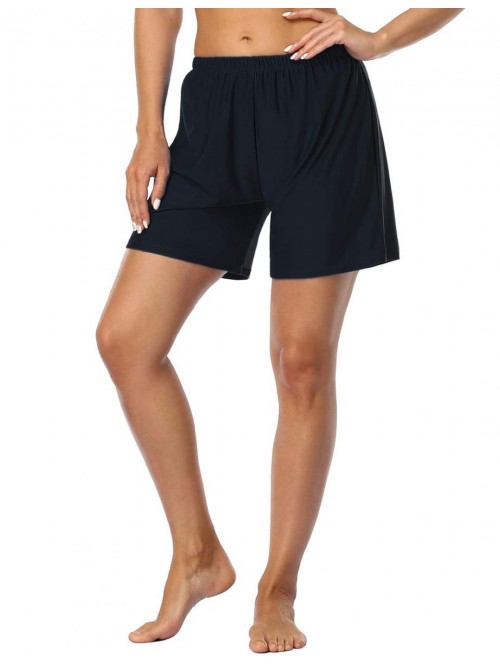 Women's Swim Board Shorts Sport Boyleg Trunk Swimw...