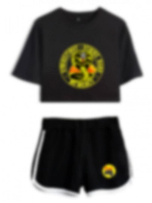 Crop Top and Short Pants Karate Kid T-Shirt No Mer...