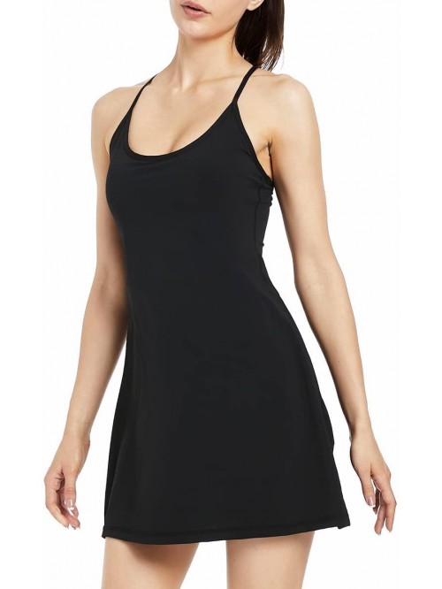 Exercise Workout Dress with Built-in Bra & Shorts ...