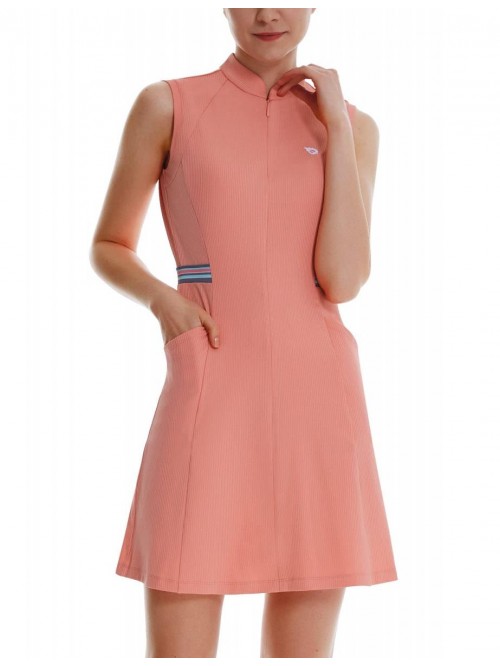 Women's Golf Tennis Dress Sleeveless 4-Pockets wit...