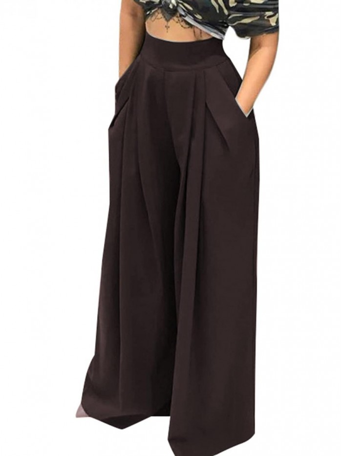 Women's Stretchy Wide Leg Palazzo Lounge Pants(S-3XL) 