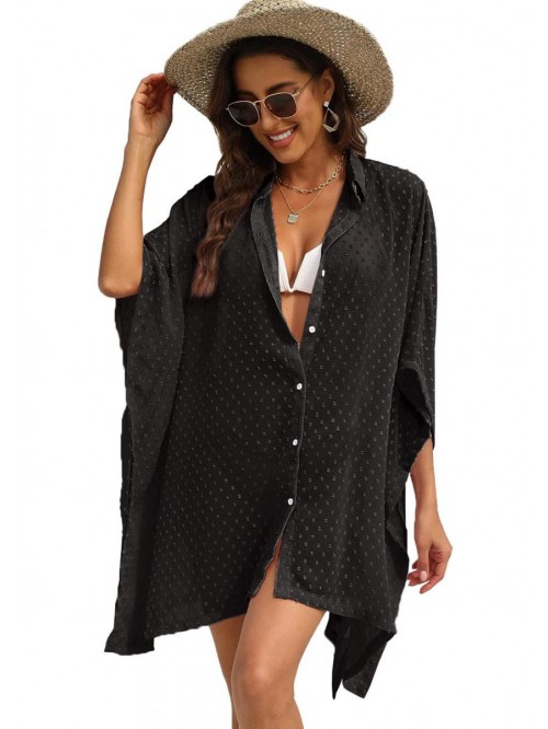 Bathing Suit Cover Ups for Women Button Up Chiffon...