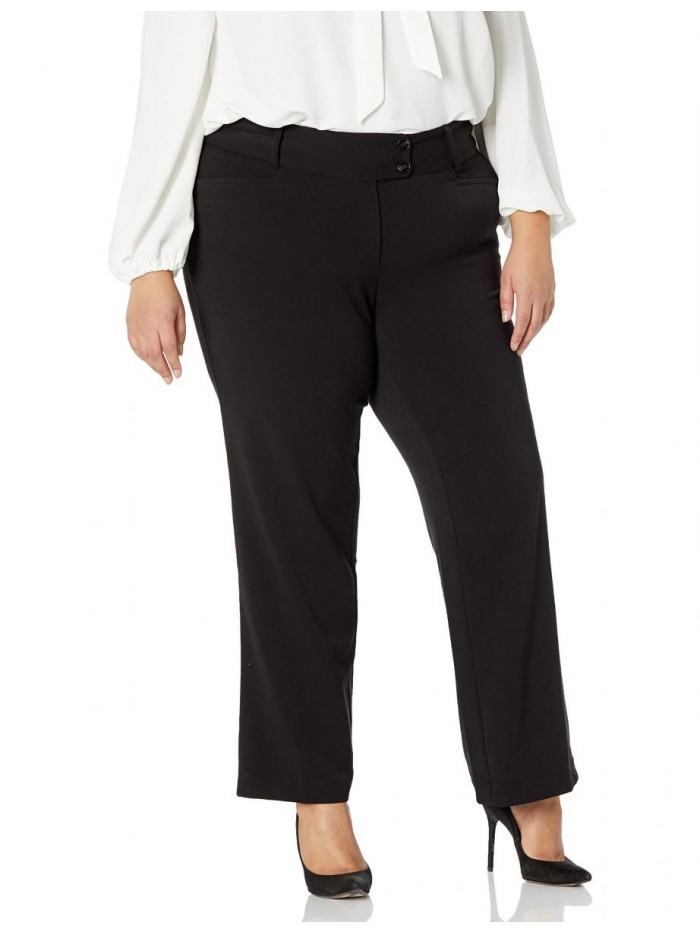 Women's Plus Size Gabardine Bootcut Pant-Curvy Fit 