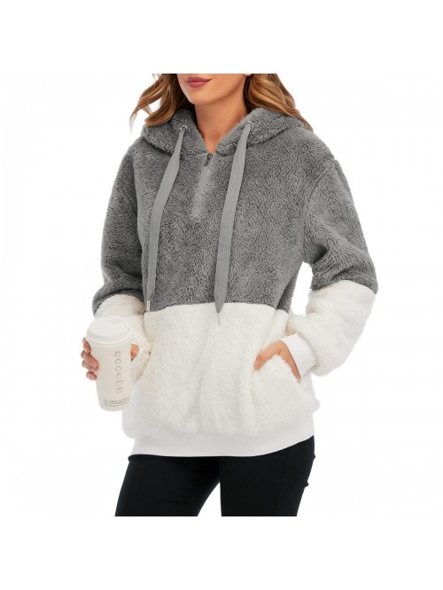 Womens Fuzzy Hoodies for Women Cute Comfy Hoodie W...