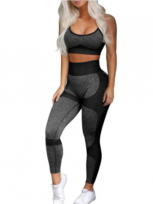 Exercise Outfits for Women Workout 2 Piece Seamles...