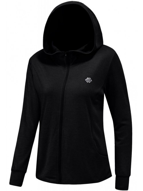 Women's Full Zip UPF 50+ Sun Protection Hooded Shi...