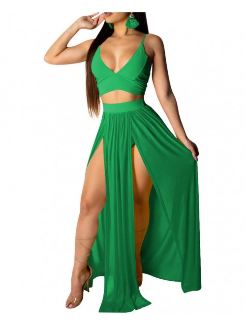 Bota Women's Sexy Summer 2 Piece Maxi Chiffon Dres...