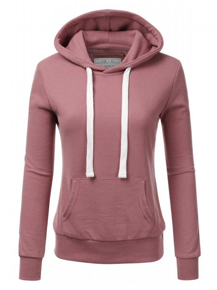 Womens Long Sleeve Fleece Pullover Hoodie Sweatshirts 