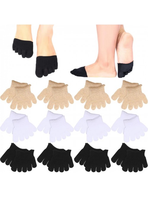 Pairs Toe Topper Socks for Women Peep Toe Half Toe...