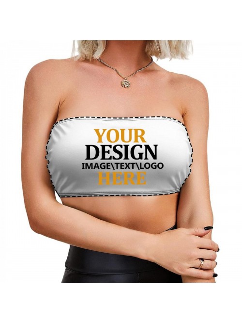 Women's Bandeau Strapless Bra, Personalized Tube T...