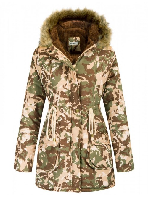 GRACE KARIN Womens Hooded Warm Winter Thicken Flee...